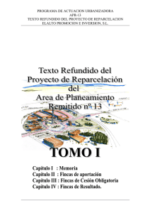CAP. I.- TEXTO REFUNDIDO (MEMORIA)