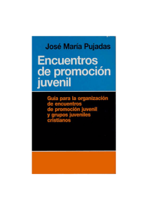 Gu&iacute;a para Encuentros de Promoci&oacute;n Juvenil Cristiana