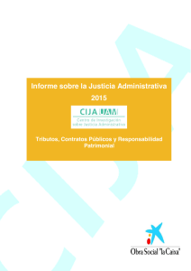 Informe sobre la Justicia Administrativa 2015