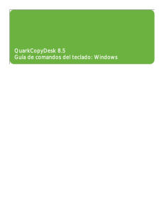 QCD 8.5 Guía de comandos del teclado: Windows