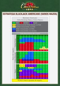 Tabla Estrategia BlackJack Americano