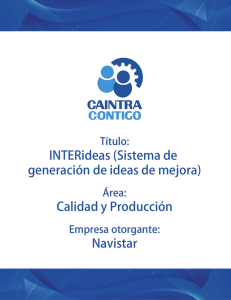 INTERideas (Sistema de generación de ideas de mejora) Calidad y