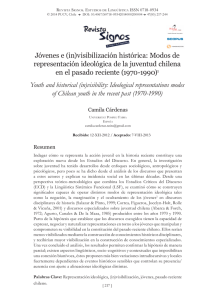 Jóvenes e (in)visibilización histórica: Modos de representación