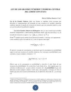 Ley de los grandes números y teorema central del - Inicio