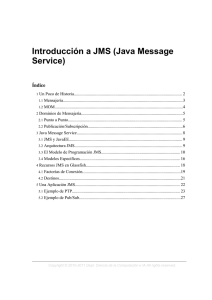 Introducción a JMS (Java Message Service)