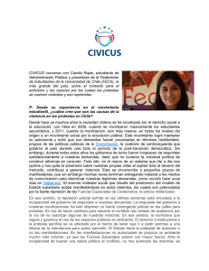 CIVICUS conversa con Camila Rojas, estudiante de Administración