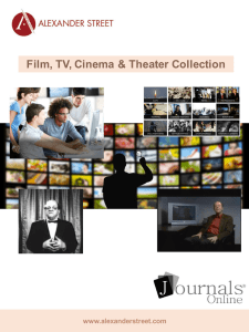 Teatro y Cine - Journals Online