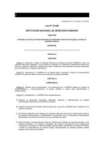 Ley Nº 18.446 INSTITUCIÓN NACIONAL DE DERECHOS HUMANOS