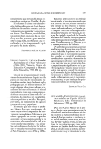 LÁZARO LORENTE, L.M.: «Las Escuelas Racionalistas en el País