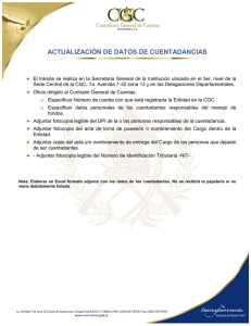Inscripción Cuentadancias - Contraloría General de Cuentas