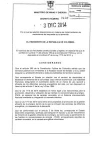 Decreto 2492 de 2014 - Presidencia de la República de Colombia