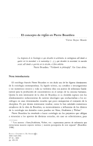 El concepto de reglas en Pierre Bourdieu