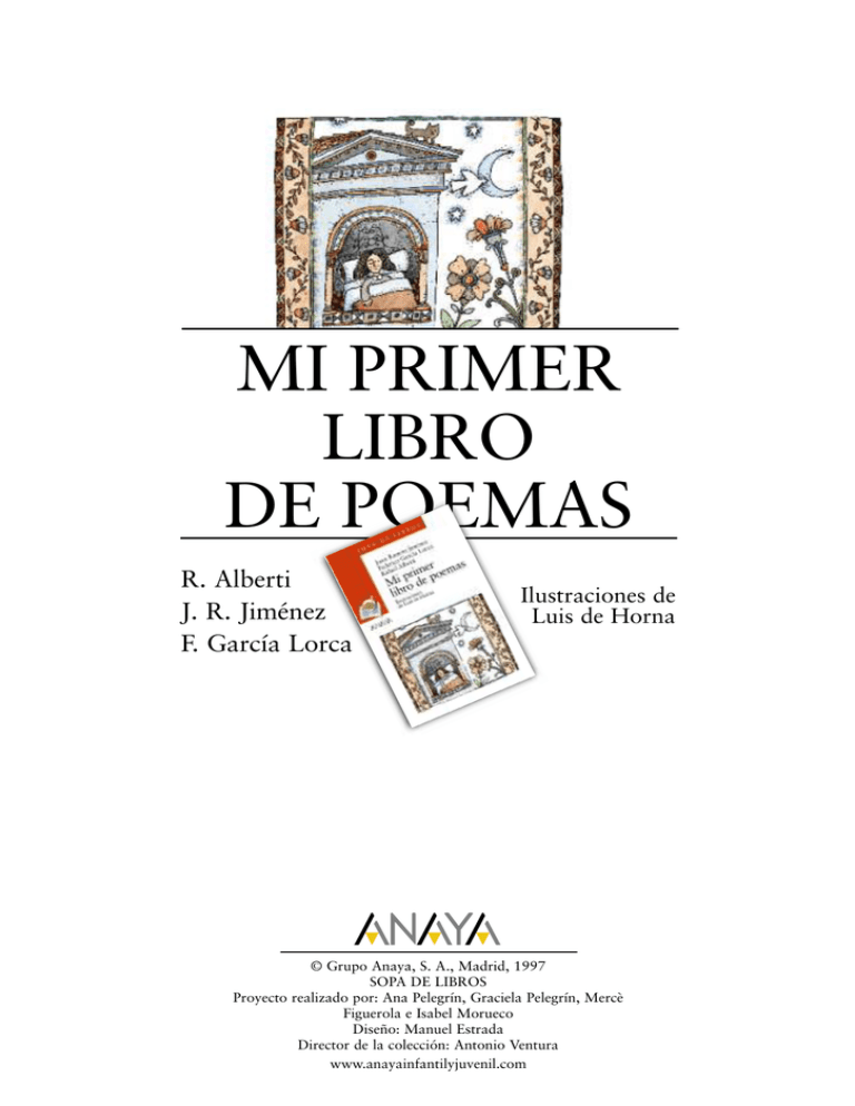 Mi Primer Libro De Poemas Anaya Infantil Y Juvenil 8695