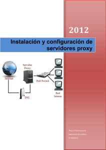 Instalación y configuración de servidores proxy