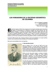 los fundadores de la sociedad geográfica de colombia