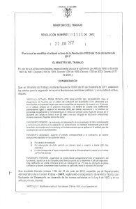 Modifica el art 8 de la Res 5670 del 15-12-11