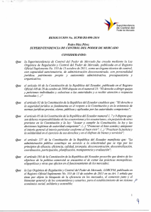 Resolución No. SCPM-DS-090-2014 - Superintendencia de Control