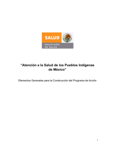 “Atención a la Salud de los Pueblos Indígenas de México”