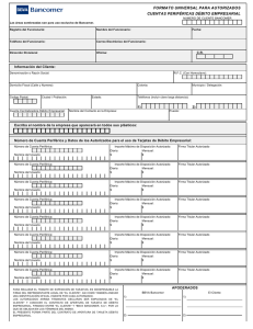 Solicitud Tarjeta Debito Empresarial