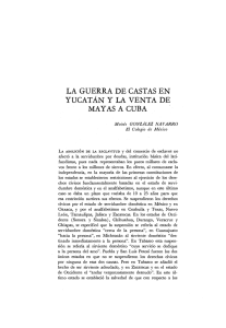 la guerra de castas en yucatán y la venta de