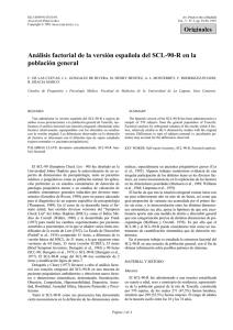 Análisis factorial de la versión española del SCL-90