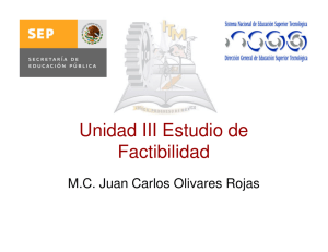 Unidad III Estudio de Factibilidad