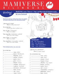 Worksheet - Mamiverse