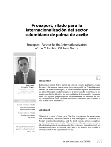Proexport, aliado para la internacionalización del sector colombiano
