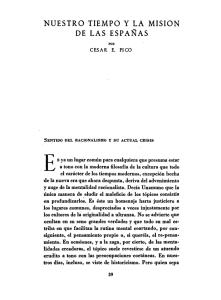 Nuestro tiempo y la misión de las Españas