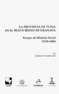 [La provincia de Tunja en el Nuevo Reino de Granada : ensayo de