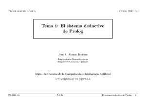Tema 1: El sistema deductivo de Prolog