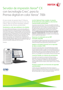 Servidor de impresión CX, Powered by Creo® para la