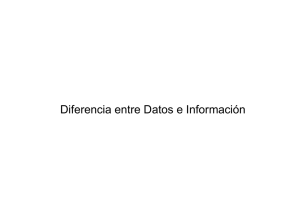 Diferencia entre Datos e Información