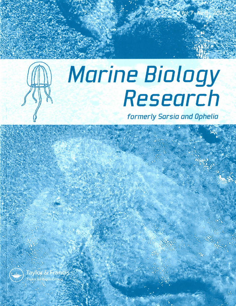 research study on marine biology