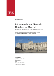 Informe sobre el Mercado Hotelero en Madrid