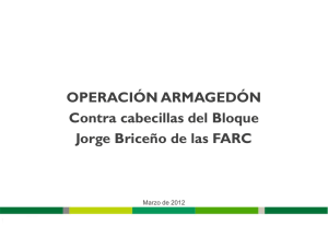 Contra cabecillas del Bloque Jorge Briceño Suárez de las FARC