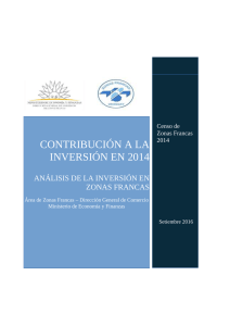 contribución a la inversión en 2014