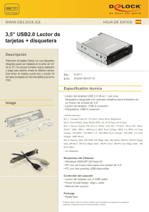 3,5” USB2.0 Lector de tarjetas + disquetera