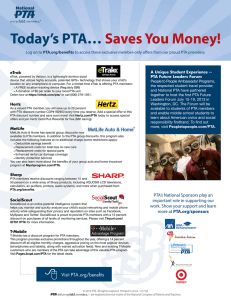 Today`s PTA… Saves You Money!