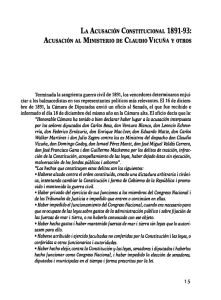 LA ACUSACIÓN CONSTITUCIONAL 1891·93