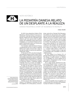 La pediatRía daNesa: ReLato de uN despLaNte a La ReaLeza