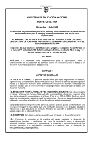 Decreto 4904 de 2009 - Ministerio de Educación