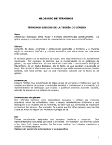 GLOSARIO DE TÉRMINOS - Servicio Nacional de la Mujer