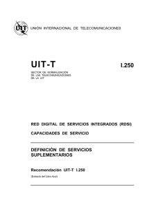 UIT-T Rec. I.250 (11/88) Definición de servicios suplementarios