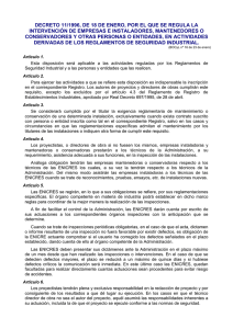 decreto 11/1996, de 18 de enero, por el que se regula la