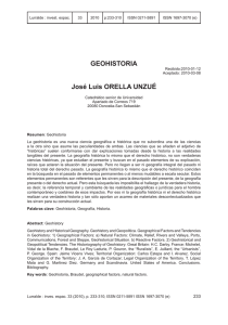 GEOHISTORIA José Luis ORELLA UNZUÉ