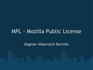 MPL - Mozilla Public License