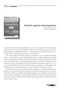 Derecho agrario contempor&aacute;neo