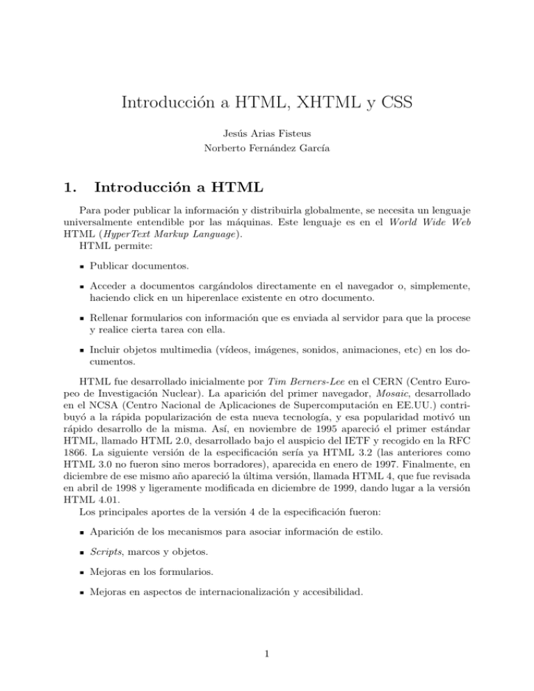 Manual de XHTML y CSS