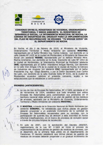 Convenio Ministerios, IMR y CIU - Cámara de Industrias del Uruguay